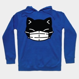 Black Cat Face Mask Pew Pew Madafakas Hoodie